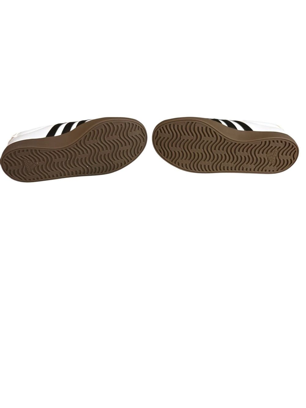 adidas womens White & Black Sneakers with Brown Gum Sole - Picture 5 of 5